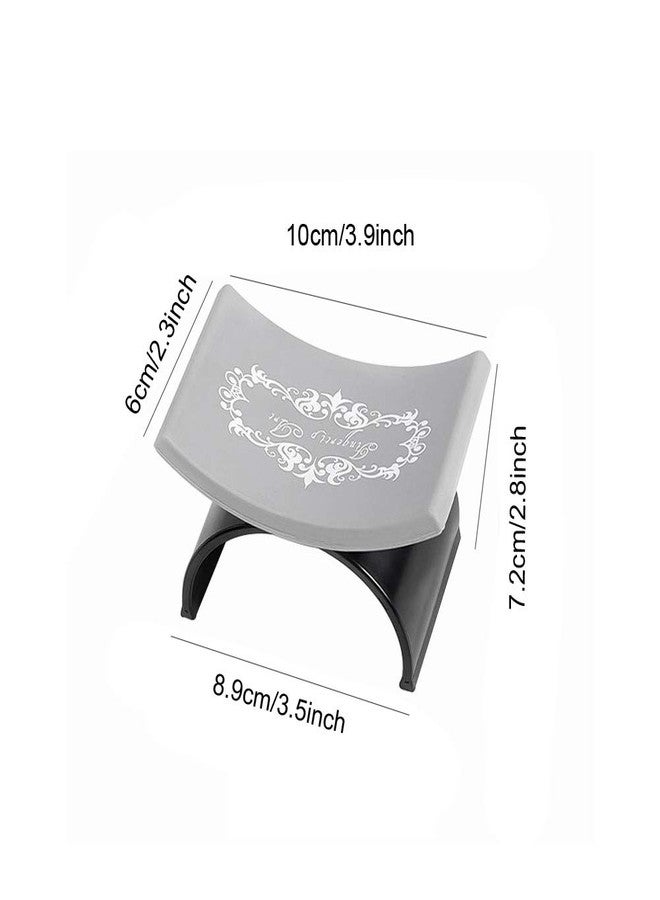 NOWHYX Nail Arm Rest, Silicone Nail Arm Rest Cushion U-Shaped Pad Nai l Hand Pillow Detachable Manicure Mat Holder for Home Salon Use(COLOR:black) - Image 2