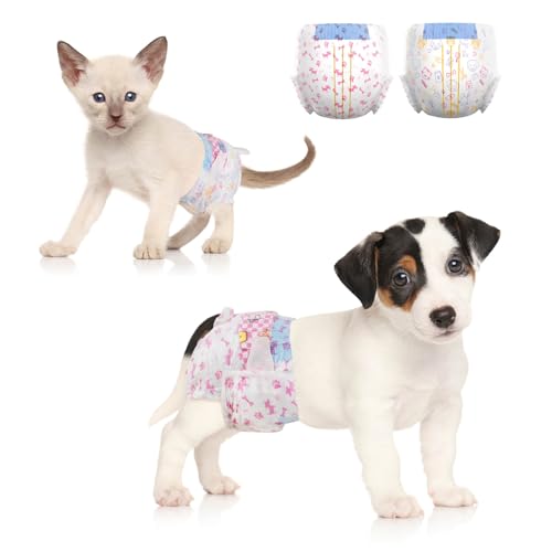Dono Dog Diapers Female Large Breed24PCS Disposable Female Dog Period Diaper for Heat with Wetness Indicator Super Absorbent Doggie Puppy Diapers for Small Medium Large Dogs - Image 1