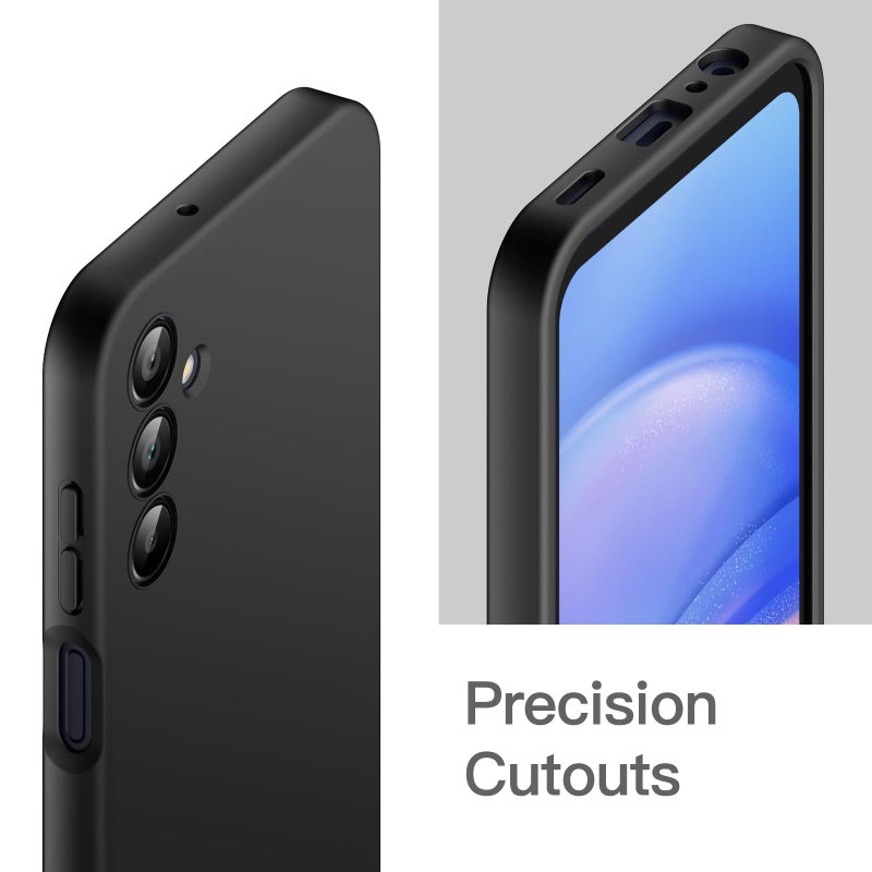 JETech Slim Fit Case for Samsung Galaxy A15 5G / 4G 6.5-Inch, Soft TPU Thin Protective Phone Cover with Matte Finish, Shockproof (Black) - Image 5