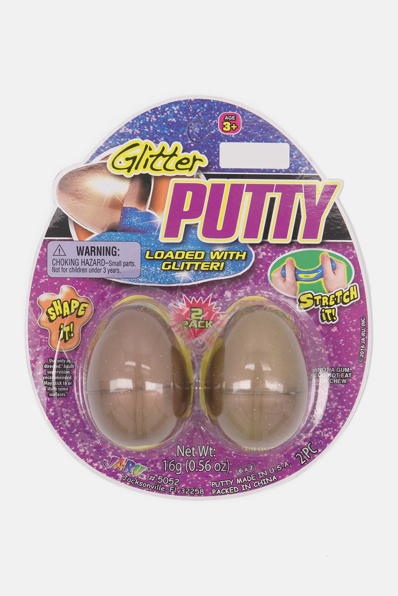 Ja-Ru 2 Piece Nite -Glo Putty, Assorted - Image 1