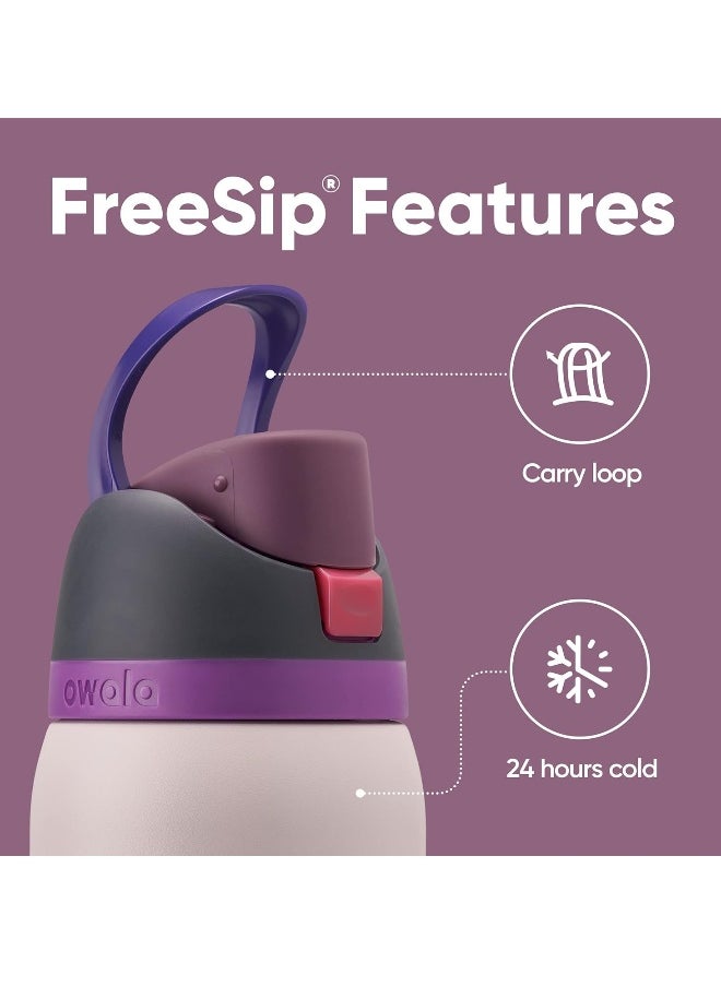 Owala FreeSip Insulated Stainless Steel Water Bottle With Straw For Sports Travel And School BPA Free Sports Water Bottle(Pink 32OZ)  - Image 4