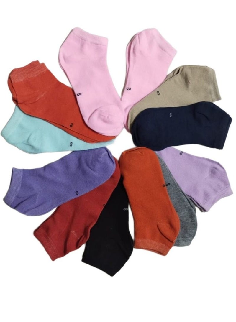12-pair short socks set. Since I returned my daughters' colors