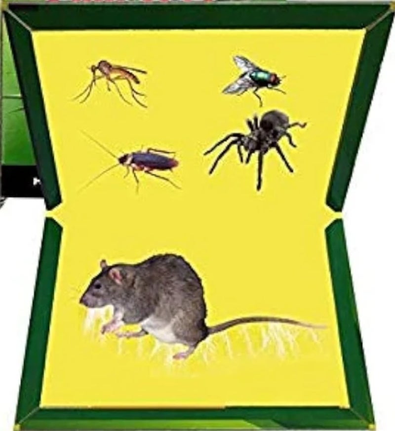 Sticky Mouse and Rat Trap, Green Glue Board for Rodents, 3 Pieces - Image 3