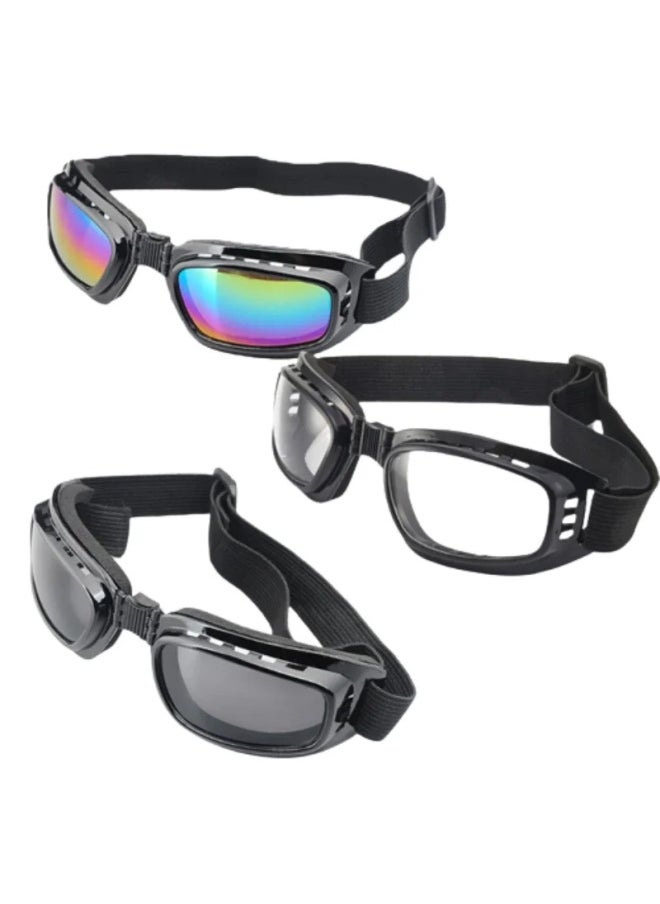 Generic - New Foldable Vintage Motorcycle Glasses Polarized Day Night Cycling Sunglasses Goggles Windproof Dustproof UV Protection Glasses-Color:Type 2 - Image 1