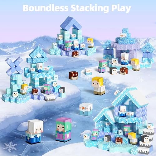 GobiDex Magnetic Blocks Magnet Building Toys Princess Castle Toys for Girls STEM Creative Sensory Birthday Gift for Kids Age 3 Years Old - Image 5