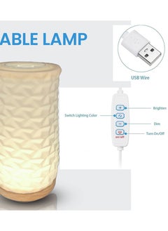 HOCC 2 in 1 Illuminated Table Lamp Flower Vase Crystal Flower Design  - Image 2