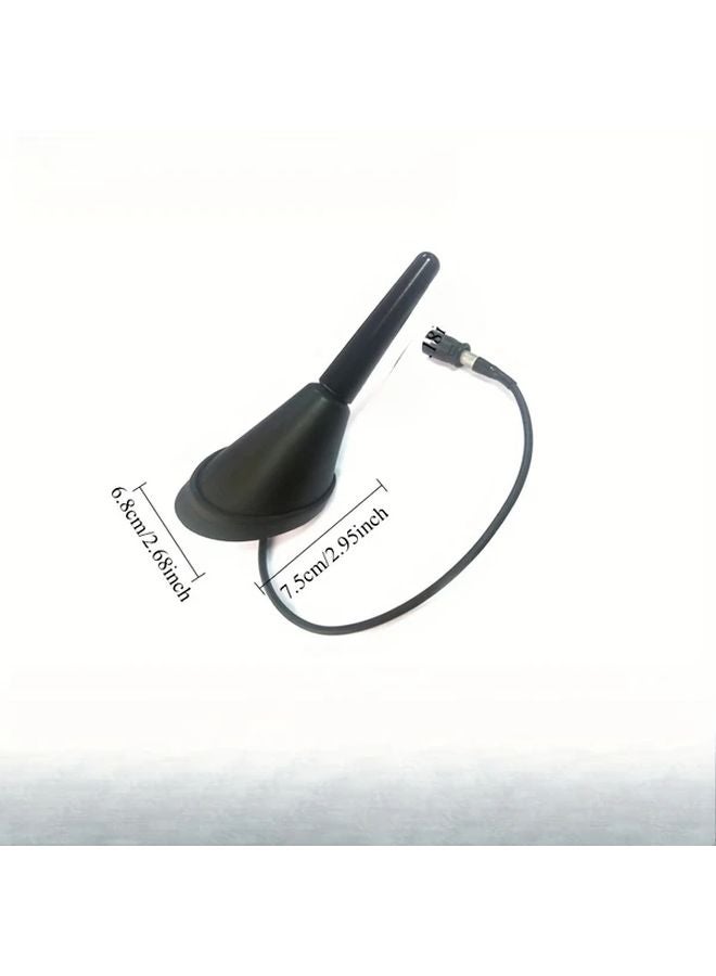 قطعتان غطاء قاعدة هوائي أسود لسقف السيارة متوافق مع فولكس فاجن وتويوتا وهوندا - Image 3