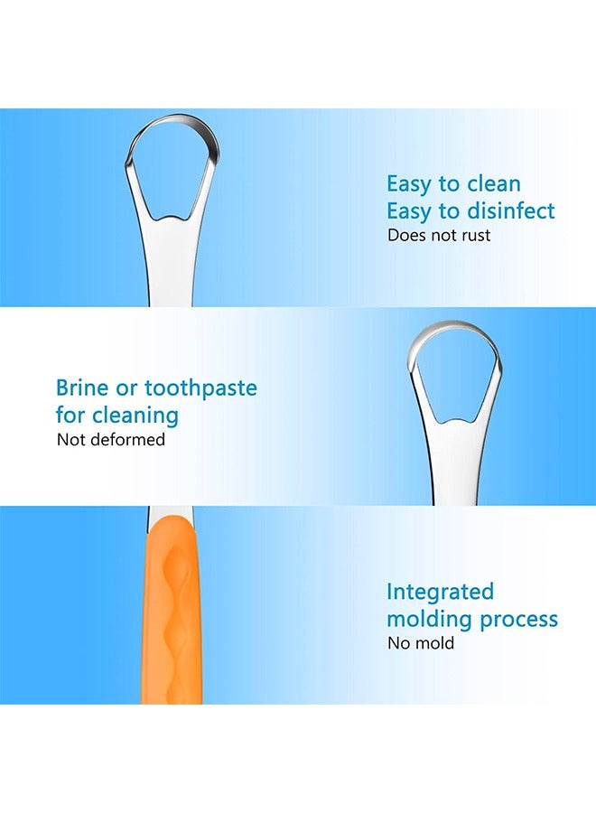Generic 4 Pcs Stainless Steel Tongue Scraper, Metal Tongue Cleaner with Travel Cases, Oral Mouth Care Products  - Image 4