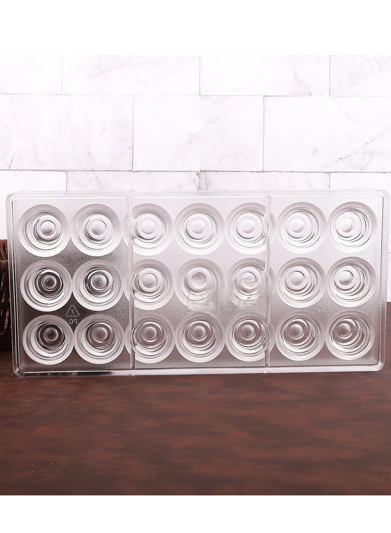 Acrylic Chocolate Mold In The Shape Of spiral 27.5 X 13.5 Cm - Image 3