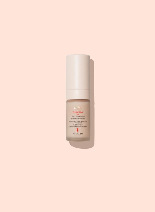 toty. by Sofia Vergara - Transforma AHA 360º Retexturizing Serum - Sun Damage Repair For Face - Glycolic Acid Serum - Anti Aging Treatment for Dark Spots, Lines, Wrinkles - Travel Size (0.5 fl oz) - Image 4