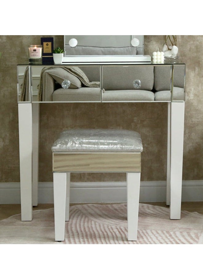 VANITY LIVING - VANITY LIVING Dressing Table - Two Mirrored Drawers - Image 1