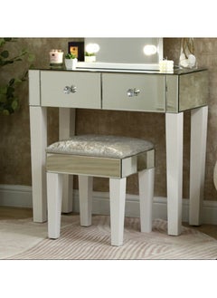 VANITY LIVING VANITY LIVING Dressing Table - Two Mirrored Drawers  - Image 2