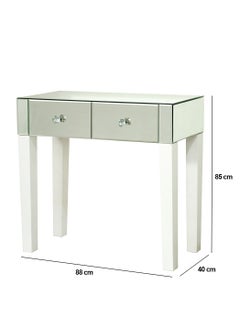 VANITY LIVING VANITY LIVING Dressing Table - Two Mirrored Drawers  - Image 3