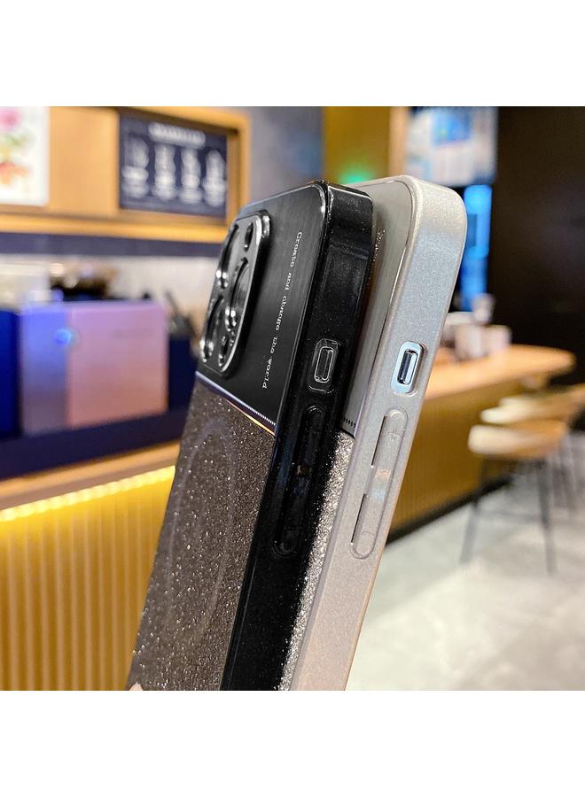 اس-توب جراب هاتف ماج سيف مغناطيسي معدني لامع مقاوم للصدمات لهاتف آيفون 14 بلس - Image 5