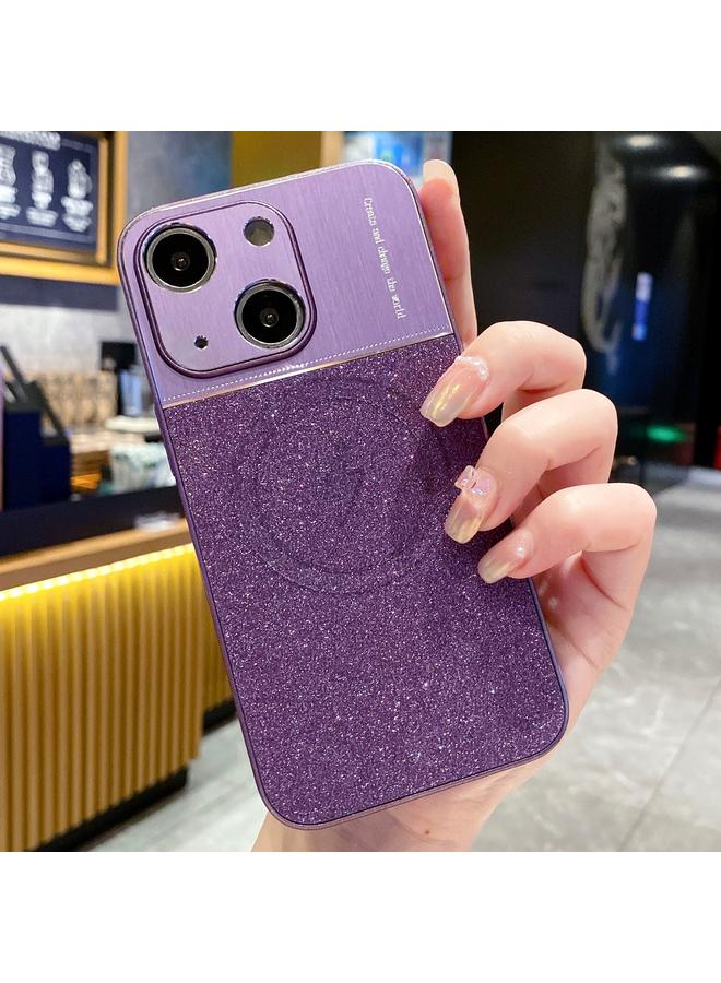 اس-توب جراب هاتف ماج سيف مغناطيسي معدني لامع مقاوم للصدمات لهاتف آيفون 14 بلس - Image 1