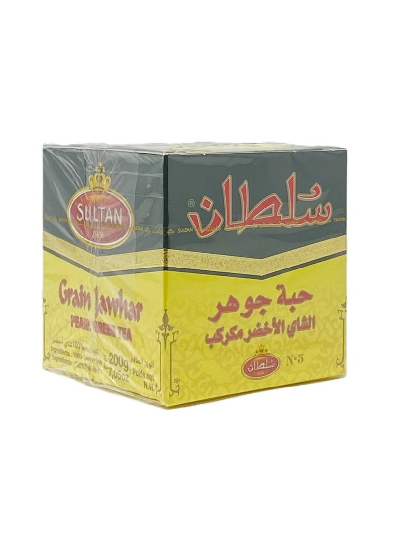 سلطان شاي سلطان جرين جوهر المغربي الأخضر اللؤلؤي، 200 جرام - Image 1