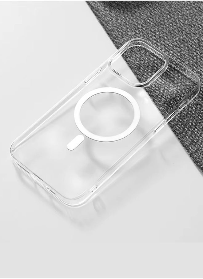 huanmate - iPhone 16 Pro Max MagSafe Clear Case -【Anti-Yellowing】【High-Grade Strong Magnets】Ultra Slim Crystal Clear, Wireless Charging Compatible Cover for Apple iPhone 16 Pro Max - Image 1
