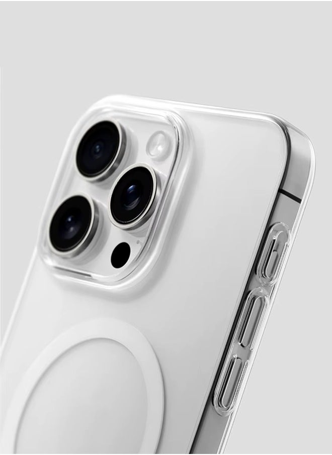huanmate - iPhone 16 Pro Max MagSafe Clear Case -【Anti-Yellowing】【High-Grade Strong Magnets】Ultra Slim Crystal Clear, Wireless Charging Compatible Cover for Apple iPhone 16 Pro Max - Image 1