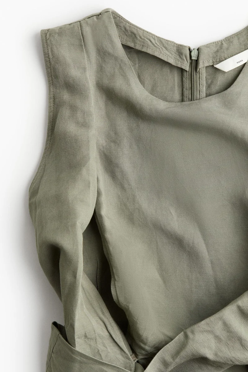 H&M Knotted Waist Midi Dress