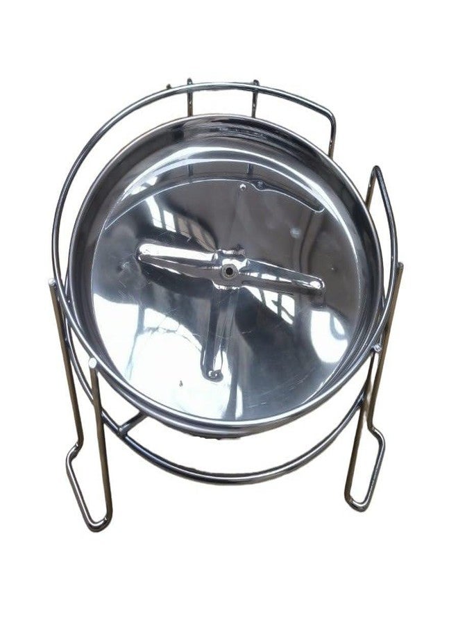 Cheet enterprise Premium Stainless Steel Matka Stand with Pipe Support | Heavy Duty Water Pot Holder | Rustproof & Stable Dish Base Stand for Kitchen & Home | Strong & Durable Matka Stand for Water Storage - Image 2