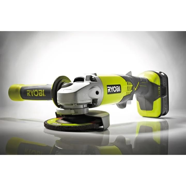 Ryobi 5133001903 R18AG-0 One+ Cordless Angle Grinder Angled - Image 2