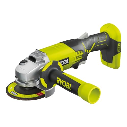 Ryobi 5133001903 R18AG-0 One+ Cordless Angle Grinder Angled - Image 1