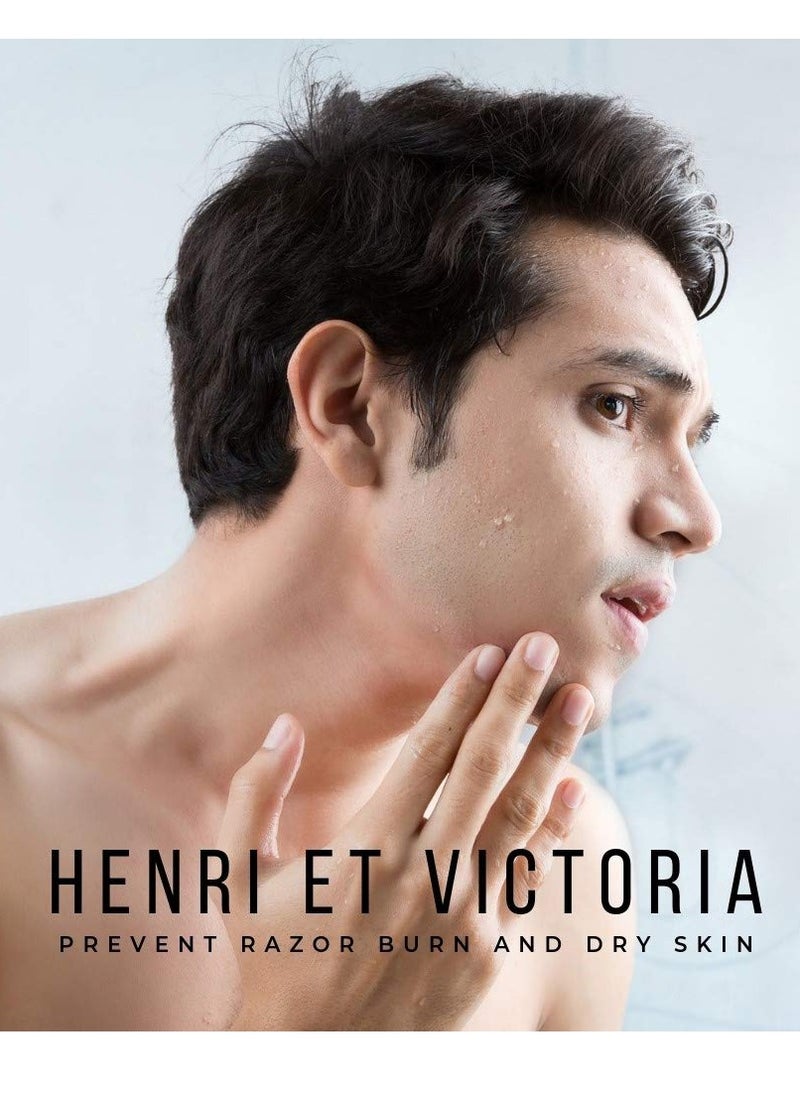 Henri et Victoria - After Shave Balm for Men | Post Shave Balm - | Made by Skilled Artisans | Prevents and Cures Razor Burns | 3,4 oz - Image 1