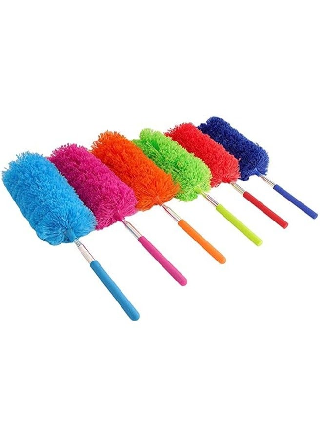 Extendable Brush/Microfiber Cleaning Brushes for Dust Removal (pink) - Image 2