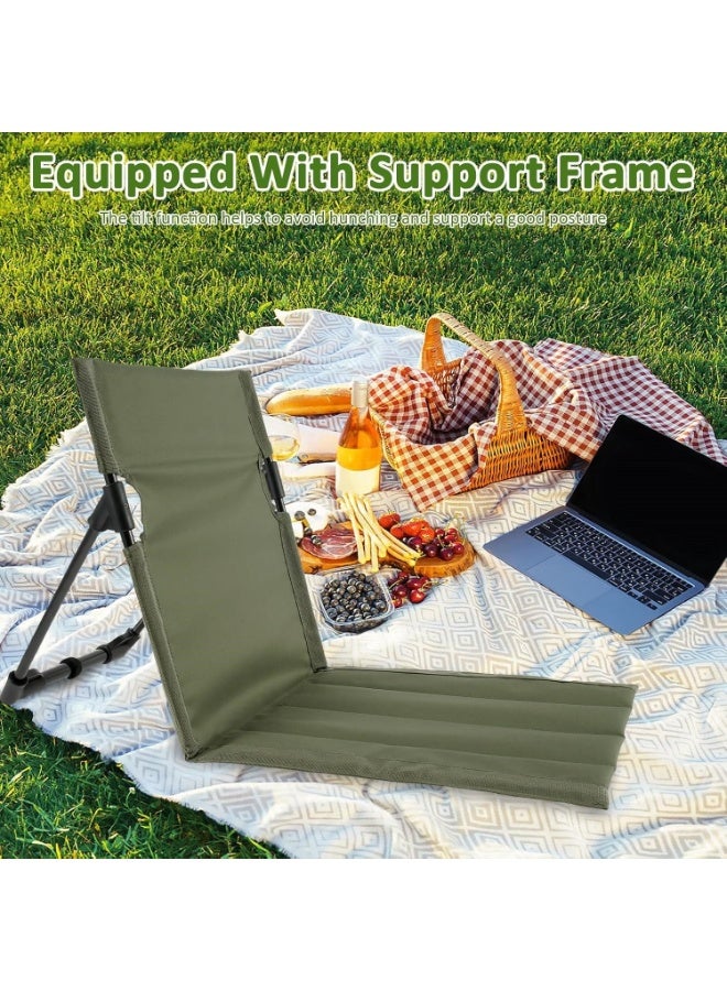 XiuWoo Portable Camping Chair, Foldable Lightweight Outdoor Chair for Picnics and Beach - Image 3