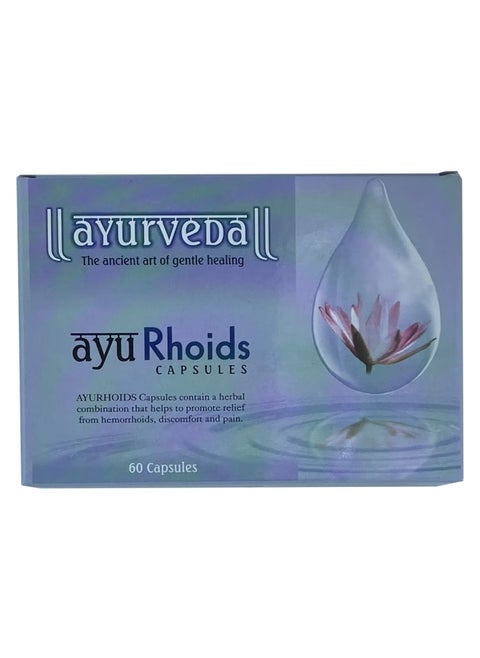 Ayu Rhoids Capsules – 60 Count | Herbal Relief for Hemorrhoids