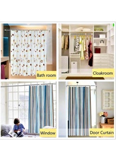 Lavish Adjustable No Drill Tension Rod Curtain Shower Rod, 39.4 Inch-78.7 Inch  - Image 5