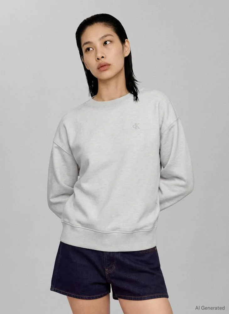 Calvin Klein Jeans Relaxed Monogram French Terry Jumper