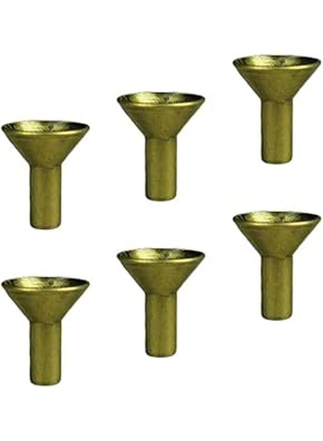 6 قطع حامل حرق البخور المعدني الخلفي رف صغير مصفاة مبخرة لعطر المنزل - Image 1