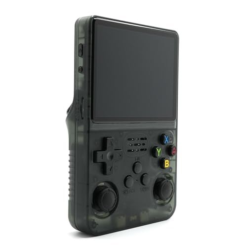 Retrotech R36S Handheld Video Game Console with Build-in 15000 Games (Black Transparent) - Image 5