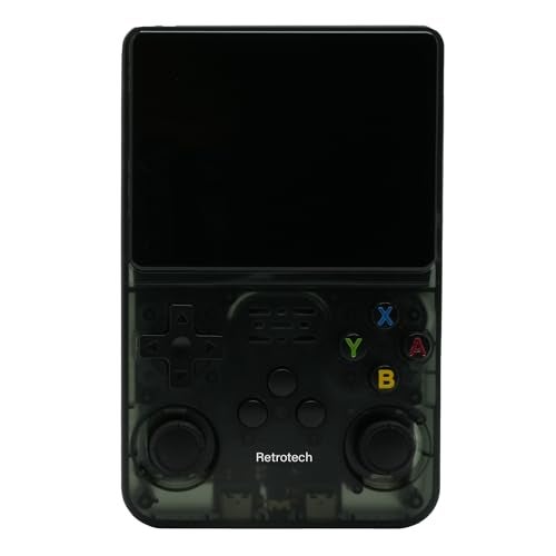 Retrotech R36S Handheld Video Game Console with Build-in 15000 Games (Black Transparent) - Image 3
