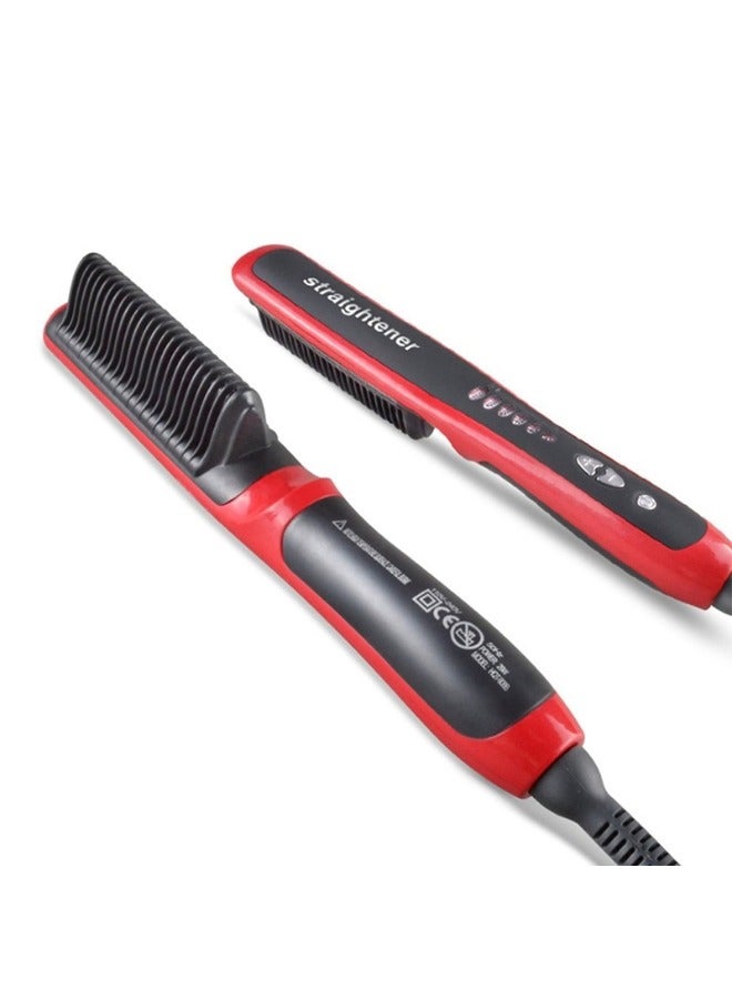 مشط تمليس الشعر الكهربائي مشط شعر ثنائي الغرض لتمليس الشعر - Image 2