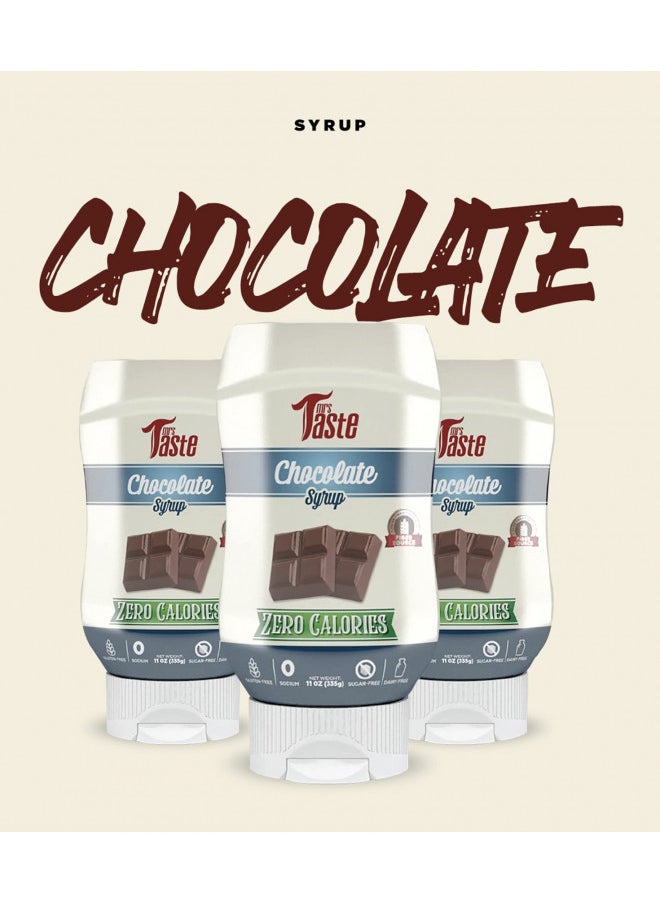 mrs Taste Mrs Taste Sugar Free Chocolate Syrup, Zero Calories, Zero Sodium, Zero Sugar, High Fiber, Keto Friendly, Paleo Friendly, Condiments and Sauces (11 oz, Chocolate Syrup)  - Image 4