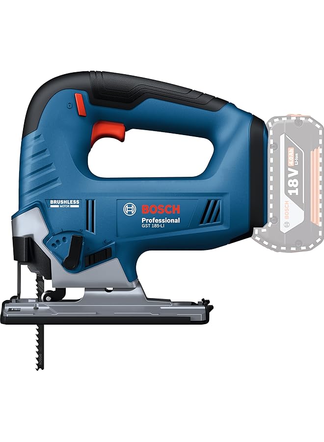 BOSCH Professional Gst 185 Li Cordless Jigsaw Battery Or Charger 0 601 5B3 021 - Image 3