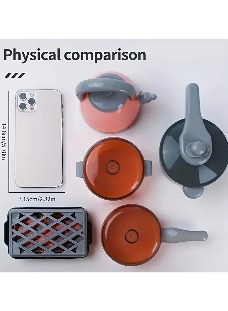 Miniature Kitchen Cooking Utensils & Fruit Food Play Set – Pretend Play Toy for Girls & Kids - Image 5