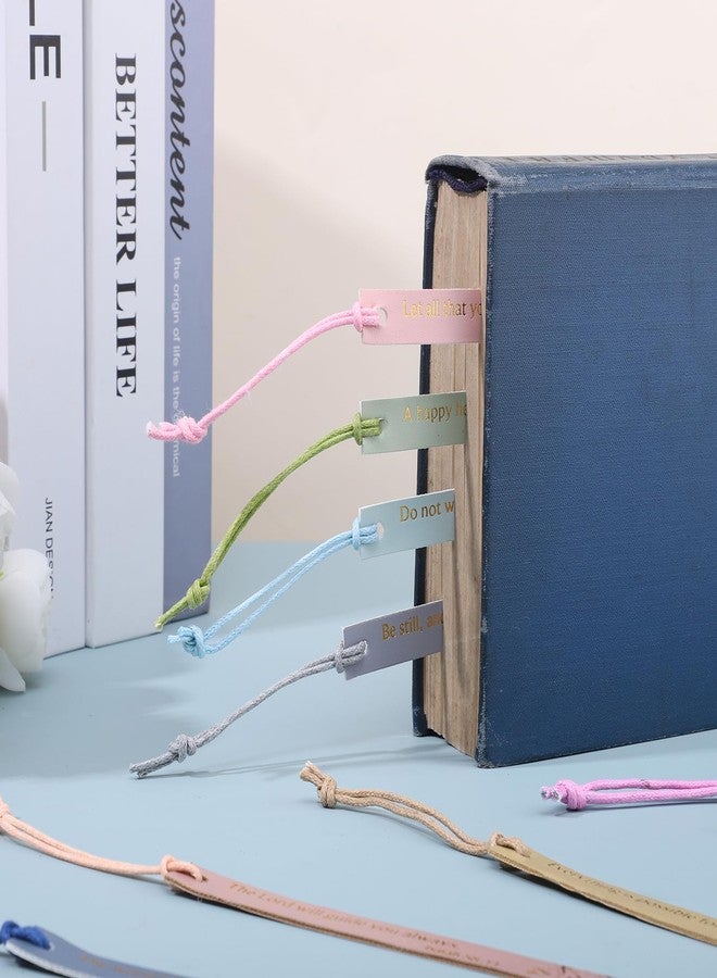 WSICSE 12pcs Bible Bookmark, christian books for women leather religious christian gifts book lovers readers women students (Pastel) - Image 4