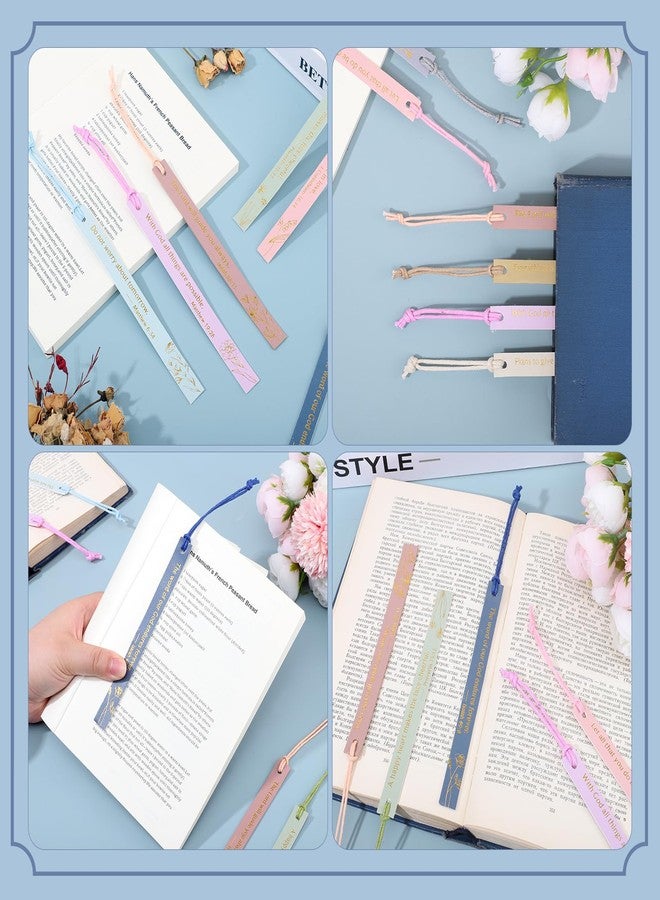 WSICSE 12pcs Bible Bookmark, christian books for women leather religious christian gifts book lovers readers women students (Pastel) - Image 5
