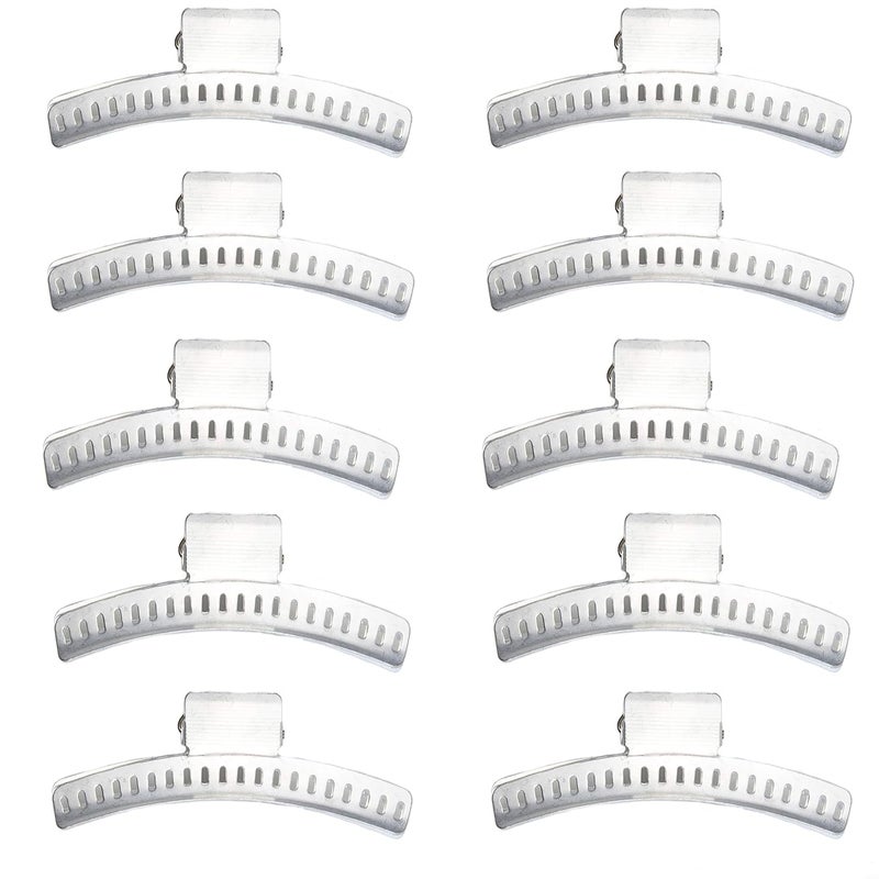 Salon Supply Co Hair Clips  Set of 10  Aluminum 35 Butterfly Wave Setting Clips for Finger and Marcel Wave Hairstyles