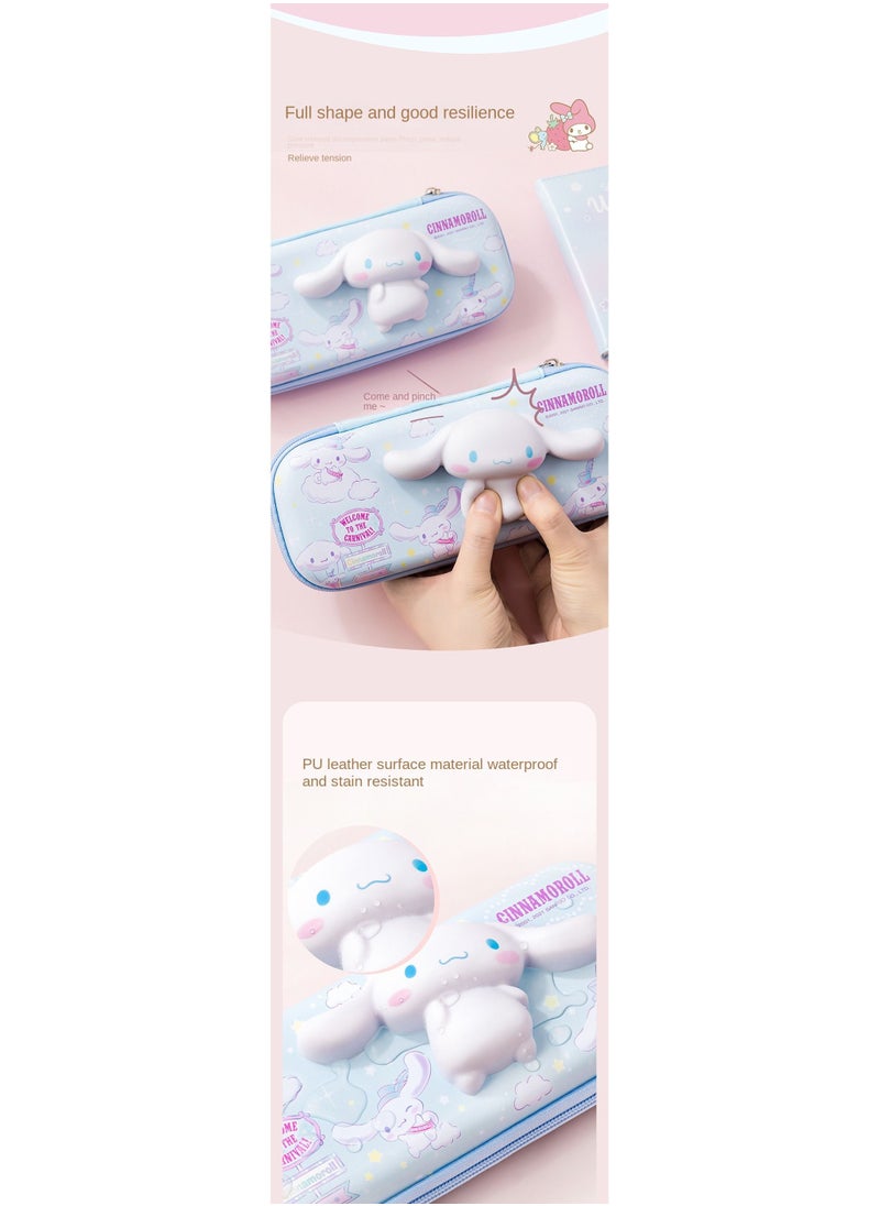 Generic - Kuromi My Melody Pencil Case For Girls School Supplies Cute Anime Cosmetic Bag Pouch Stationary Pencil Box For Kids Teens College Students (Cinnamoroll) - Image 1