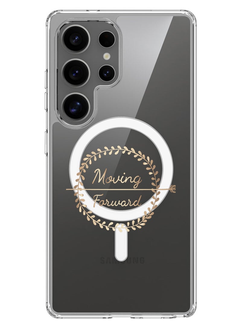 Theodor Magnetic Case for Samsung Galaxy S25 Ultra 6.9-inch Compatible with MagSafe Wireless Charging, Shockproof Phone Bumper Cover Moving Forward - Image 1