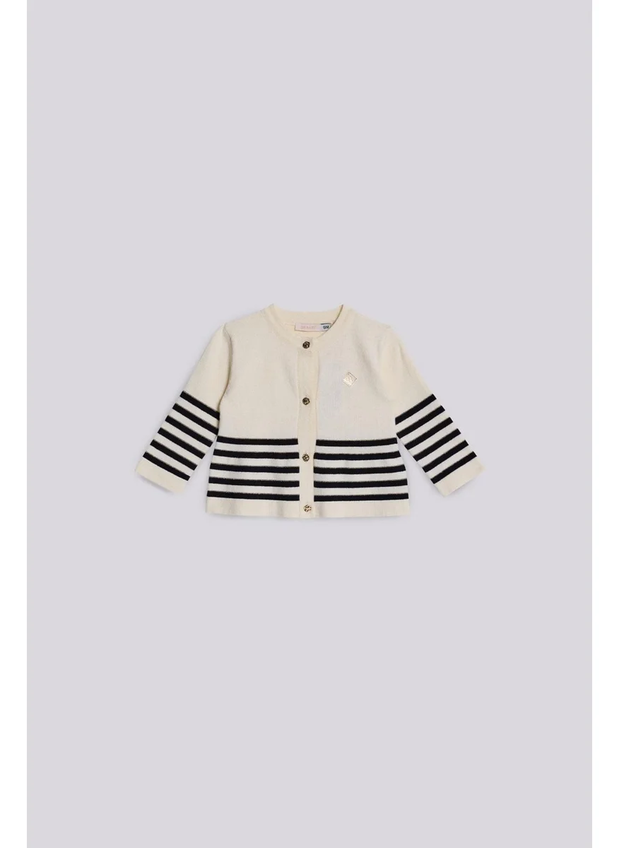 Gb Baby Girl Ecru Cardigan