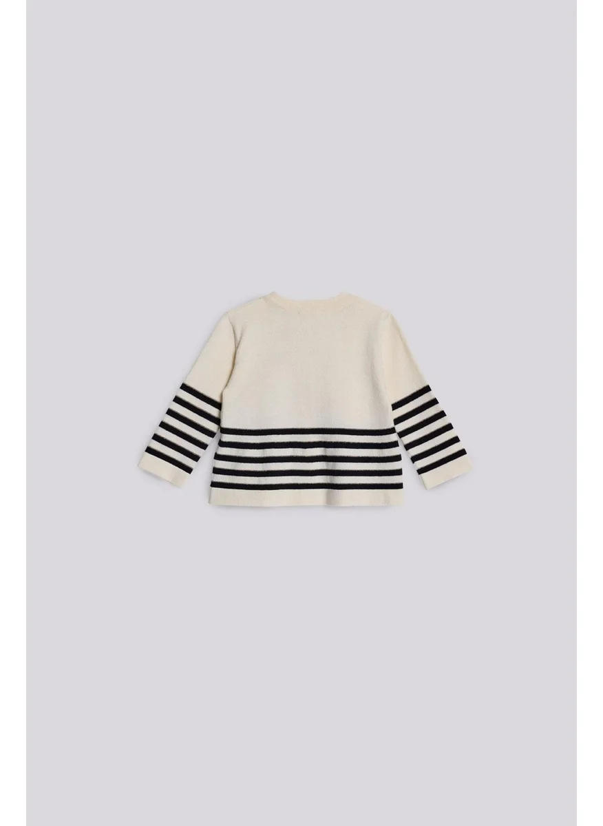 Gb Baby Girl Ecru Cardigan