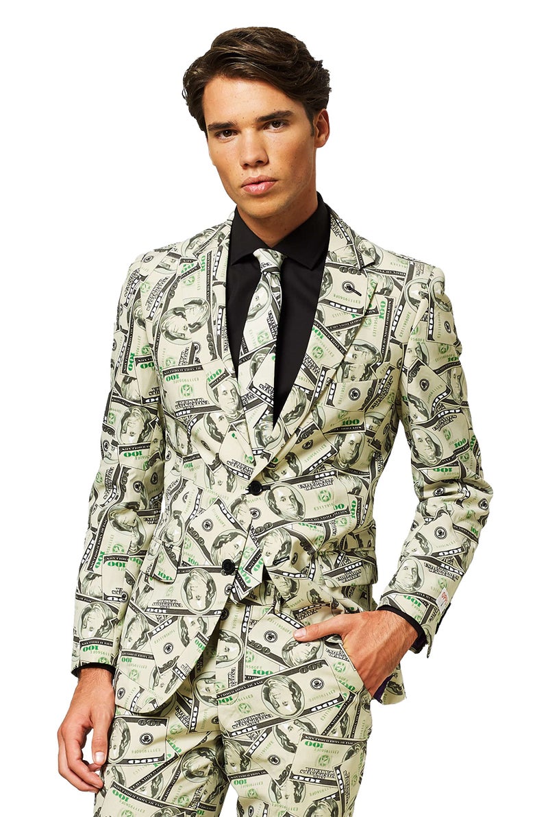 OppoSuits Men's Cashanova Party Costume Suit, Multi, 38 - Image 2