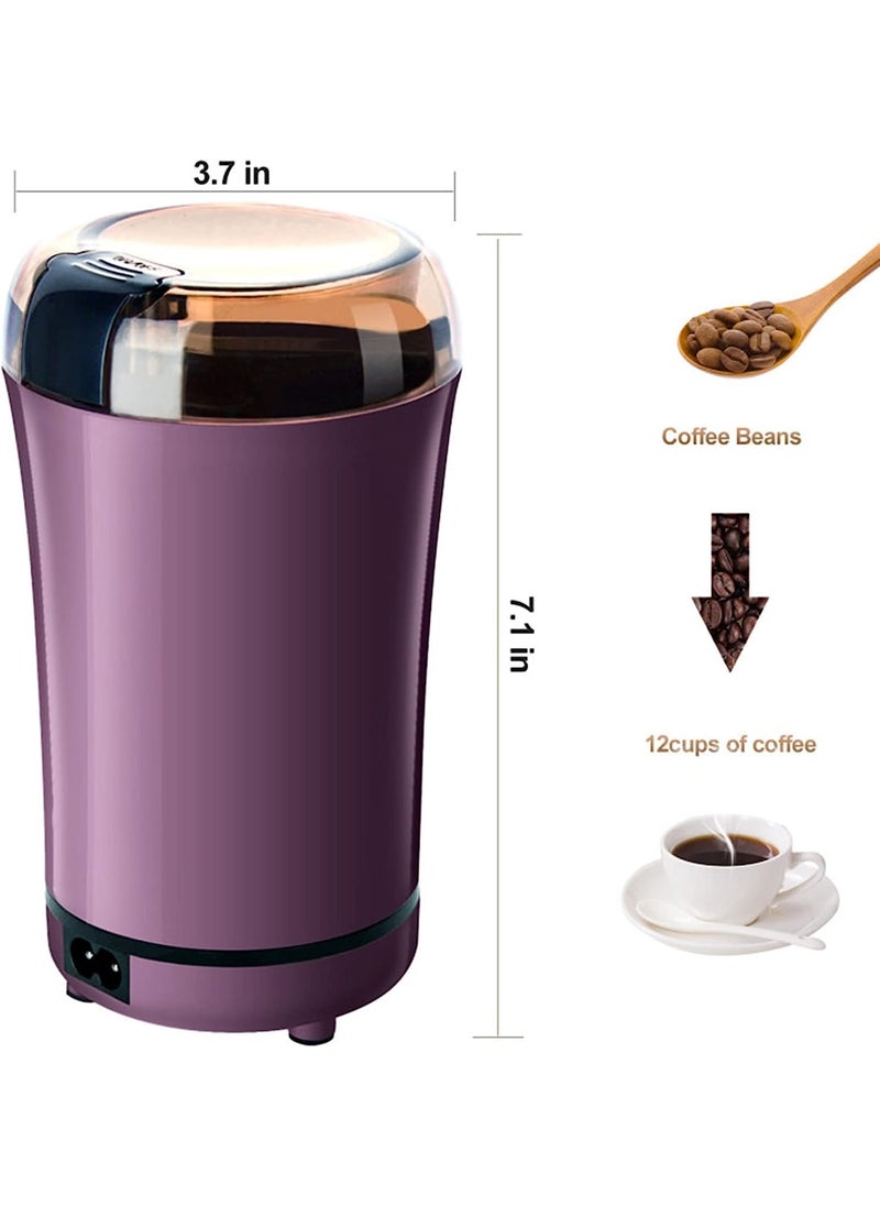 SEVIA Sevia Grinding Machine Grain Mill Crusher Household Small Chinese Herbal Medicine Dry MillOneButton StartElectric Spice Coffee Grinder for BeansPeppersSpicesHerbsNutsGrains  - Image 2