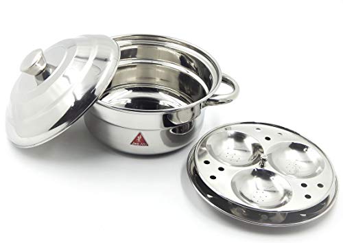 JEE ALTO Stainless Steel Idli Pot Compact Breakfast Idly Maker, Induction and Gas Stove Compatible Steamer Idli Cooker (6 Idly, Silver) - Image 5