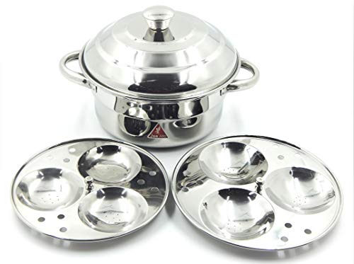 JEE ALTO Stainless Steel Idli Pot Compact Breakfast Idly Maker, Induction and Gas Stove Compatible Steamer Idli Cooker (6 Idly, Silver) - Image 4